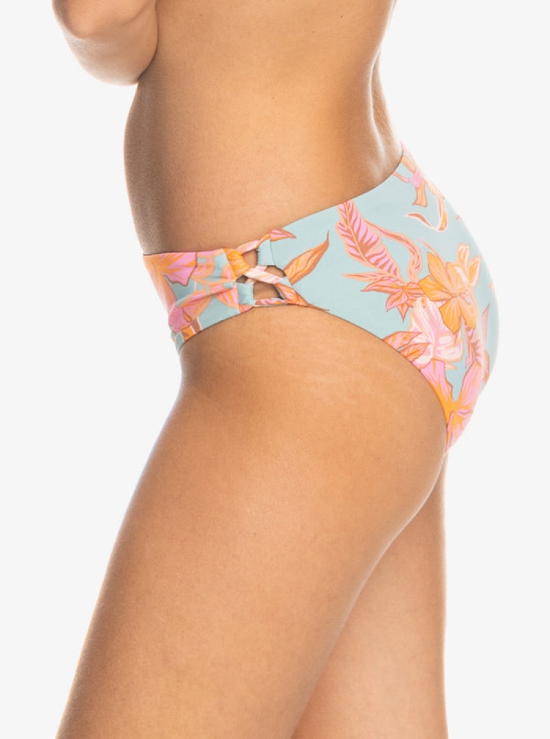 Roxy Printed Beach Classics Hipster Bikinihosen | 05976-EJMB