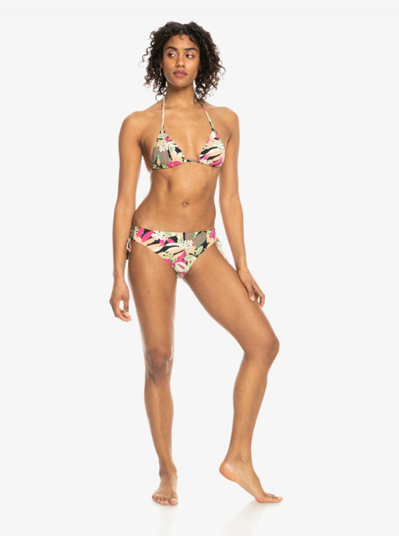 Roxy Printed Beach Classics Hipster Side-Tie Bikinihosen | 94683-ZEQR