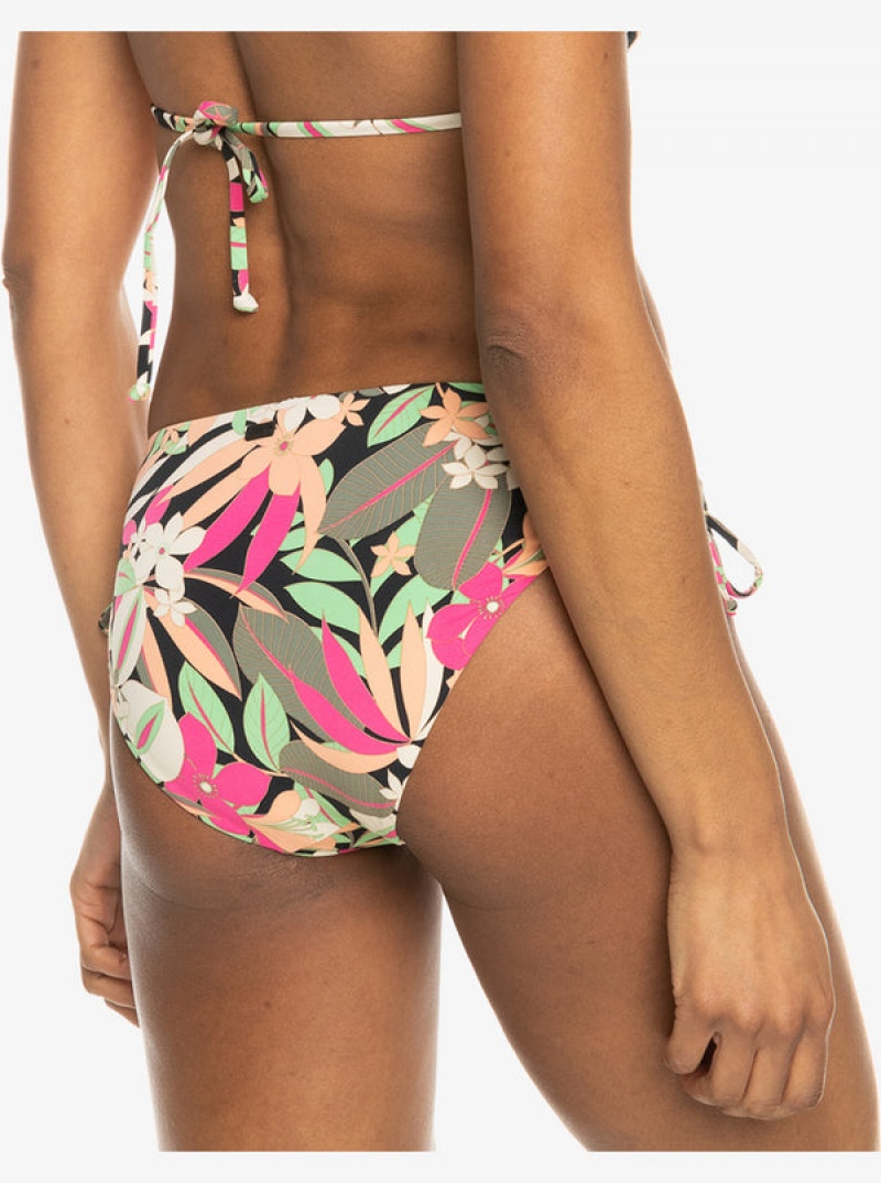 Roxy Printed Beach Classics Hipster Side-Tie Bikinihosen | 94683-ZEQR