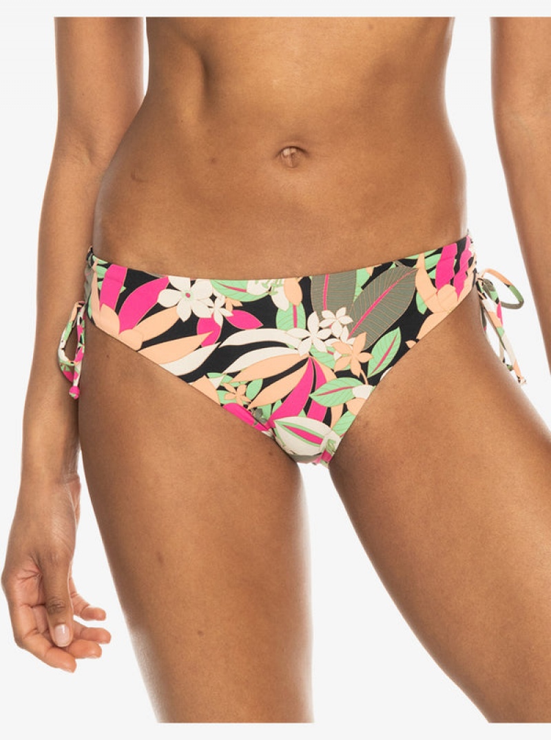 Roxy Printed Beach Classics Hipster Side-Tie Bikinihosen | 94683-ZEQR