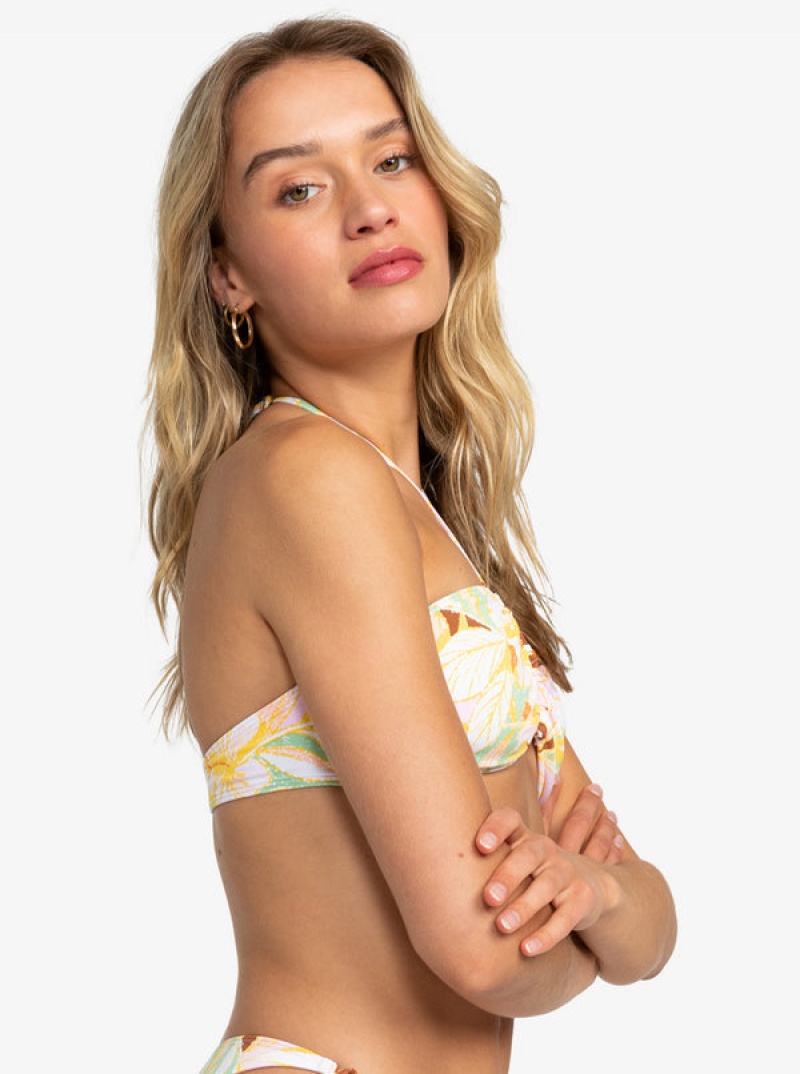 Roxy Printed Beach Classics Mode Triangle Bikinioberteile | 32975-RBMZ