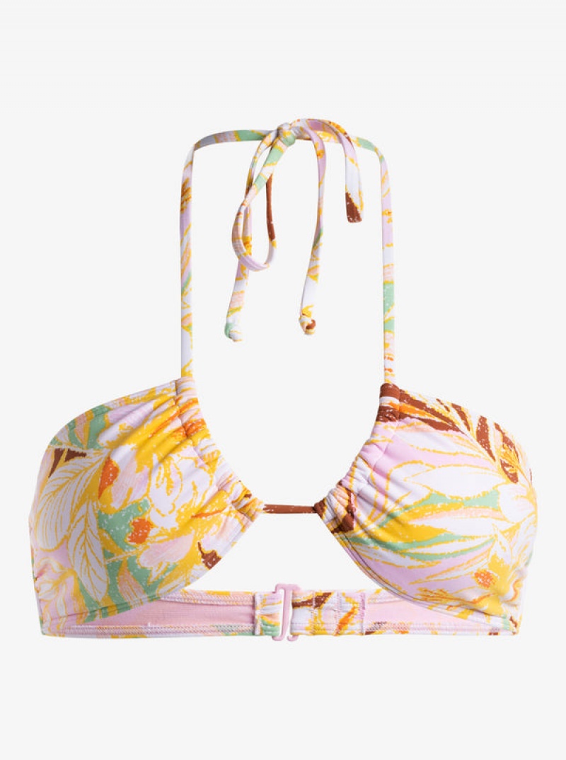 Roxy Printed Beach Classics Mode Triangle Bikinioberteile | 32975-RBMZ