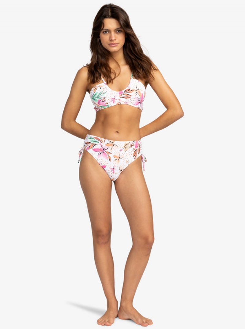 Roxy Printed Beach Classics Moderate Side-Tie Bikinihosen | 56347-TRBH