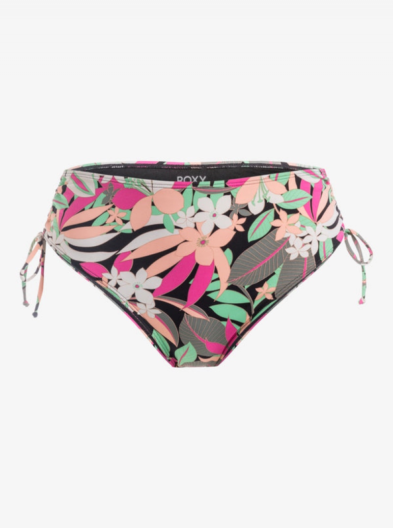 Roxy Printed Beach Classics Moderate Side-Tie Bikinihosen | 79324-WPKE