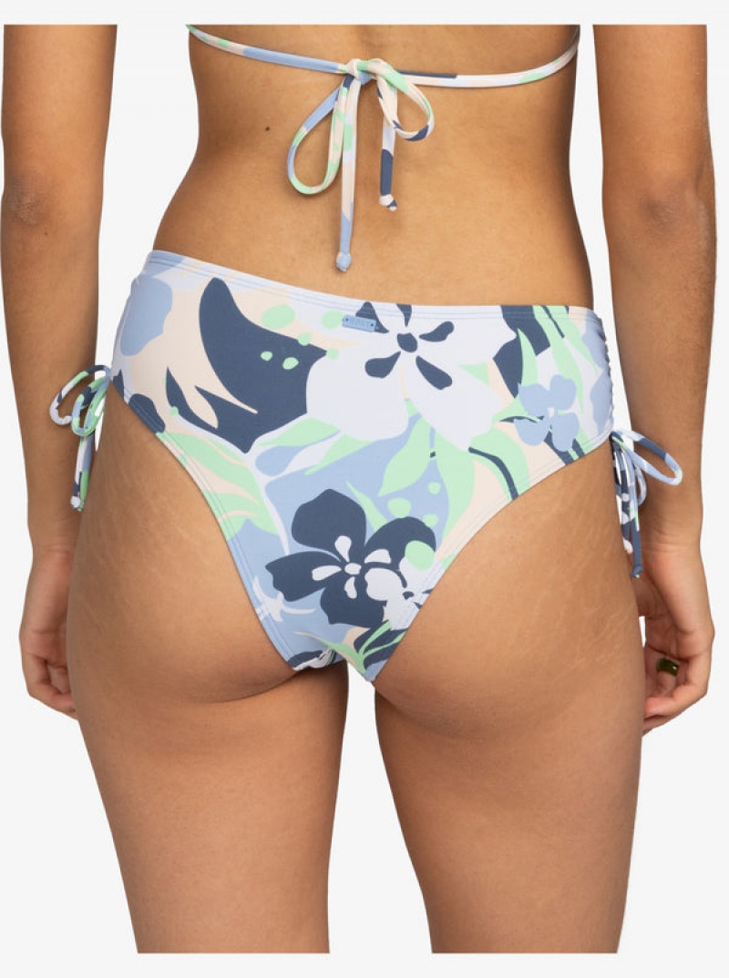 Roxy Printed Beach Classics Moderate Side-Tie Bikinihosen | 47530-QGKR