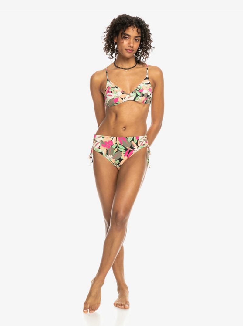 Roxy Printed Beach Classics Riemchen Bra Bikinioberteile | 15843-KEVZ