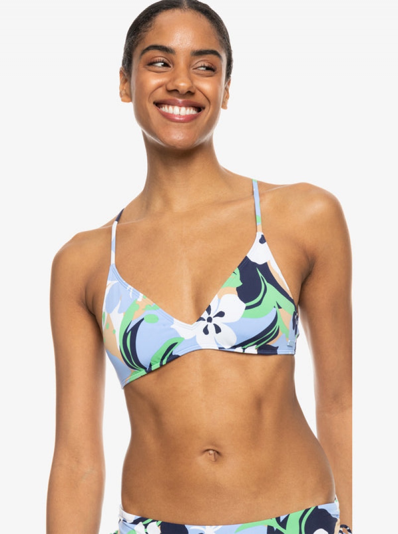 Roxy Printed Beach Classics Riemchen Bra Bikinioberteile | 38017-VPCJ