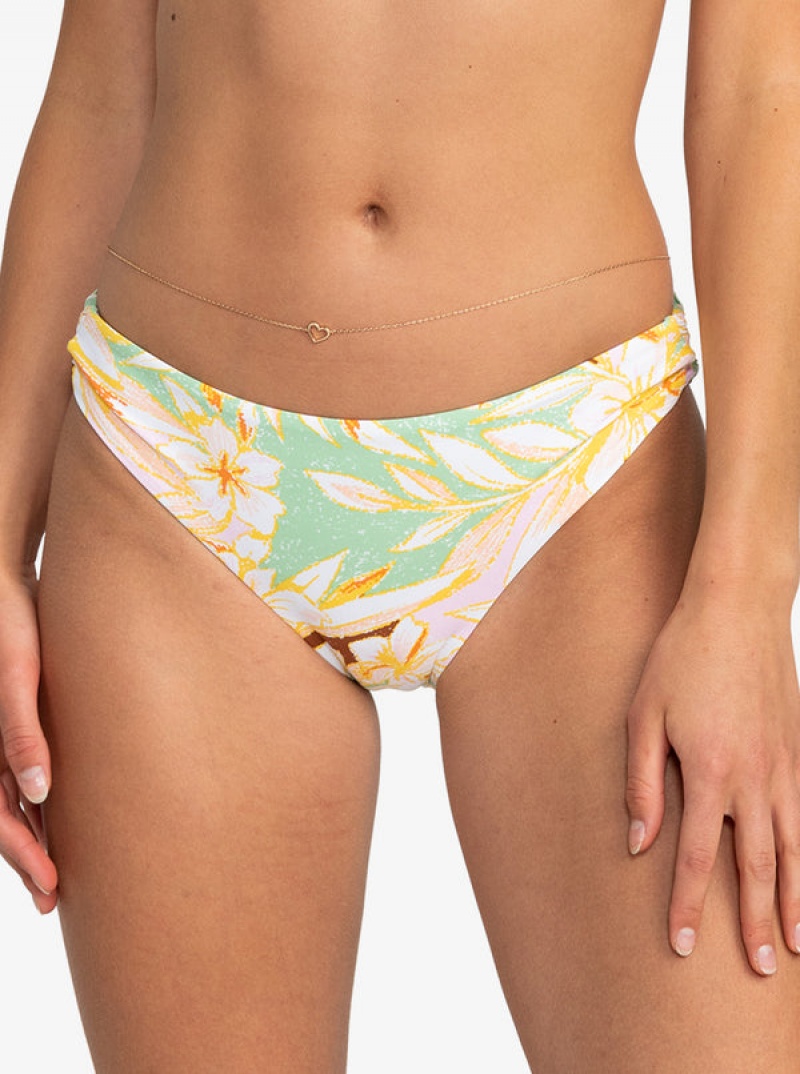 Roxy Printed Beach Classics Riemen Hipste Bikinihosen | 78452-BJTZ