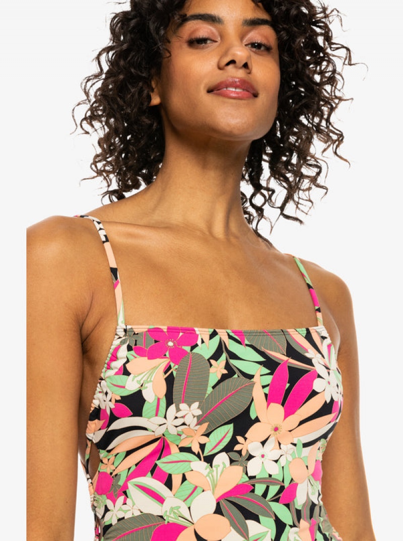 Roxy Printed Beach Classics Spitze Up One-Piece Badeanzüge | 37894-URJH