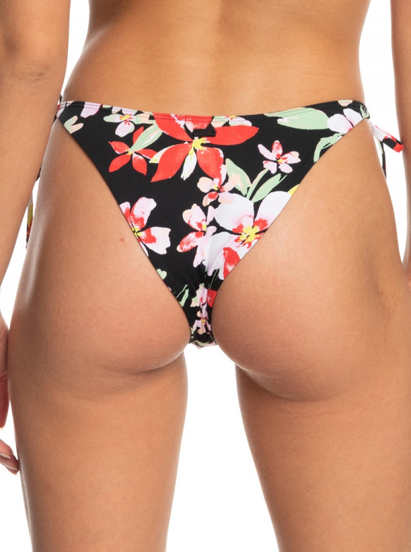 Roxy Printed Beach Classics Tie Side High Leg Cheeky Bikinihosen | 27651-YATR