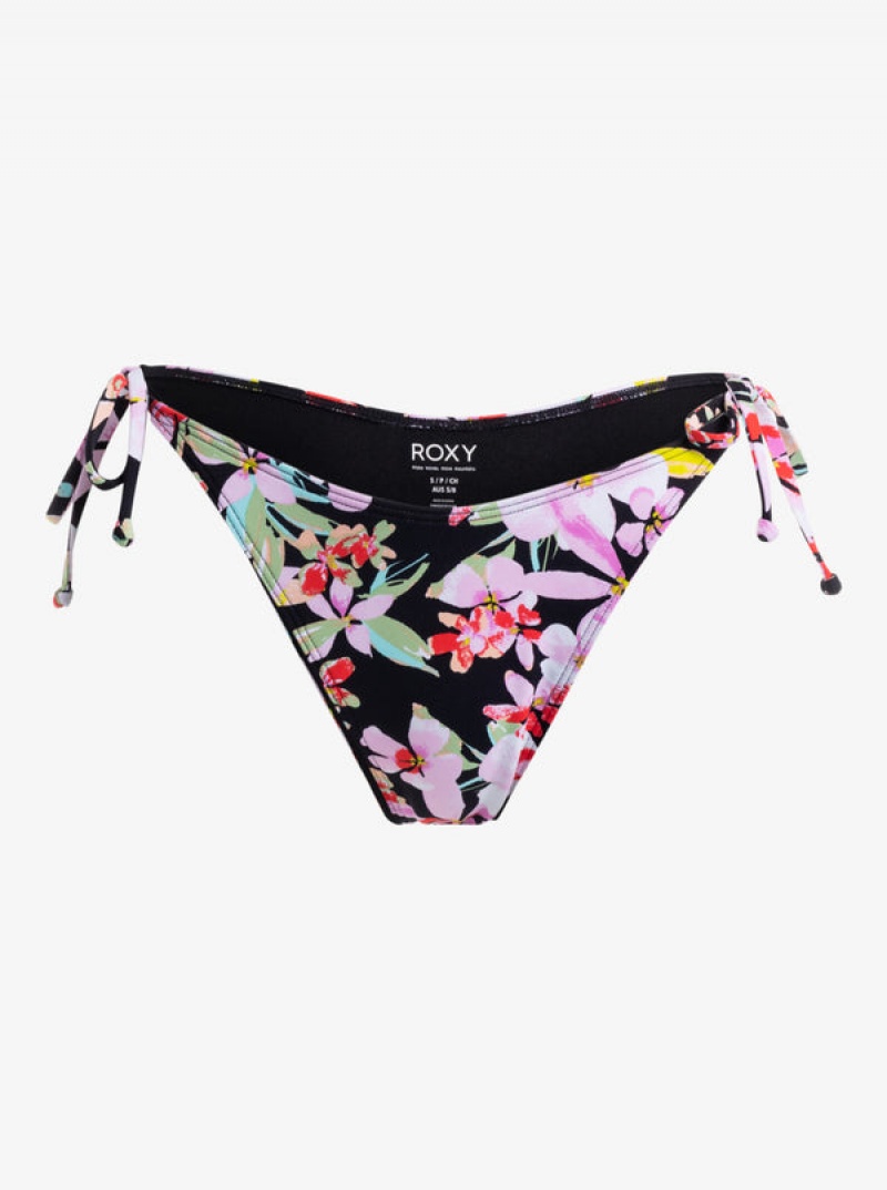 Roxy Printed Beach Classics Tie Side High Leg Cheeky Bikinihosen | 27651-YATR