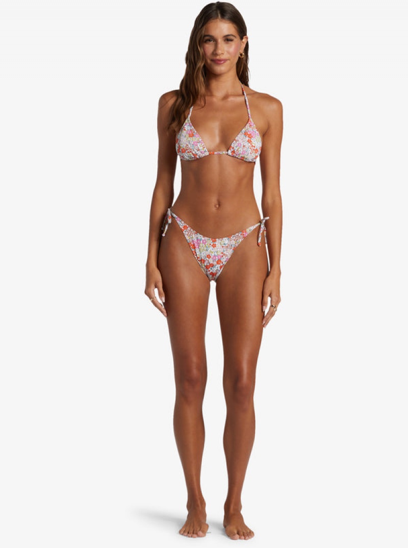 Roxy Printed Beach Classics Tiki Triangle Bikinioberteile | 15470-NOZC