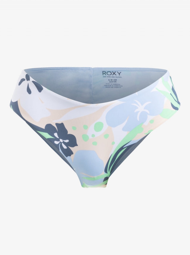 Roxy Printed Beach Classics V-Shape Cheeky Bikinihosen | 67014-APDJ