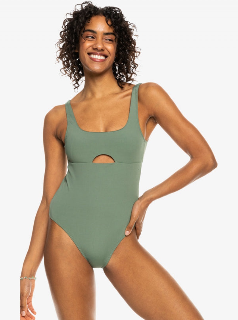 Roxy Pro The Double Line One-Piece Badeanzüge | 02817-ZWLS