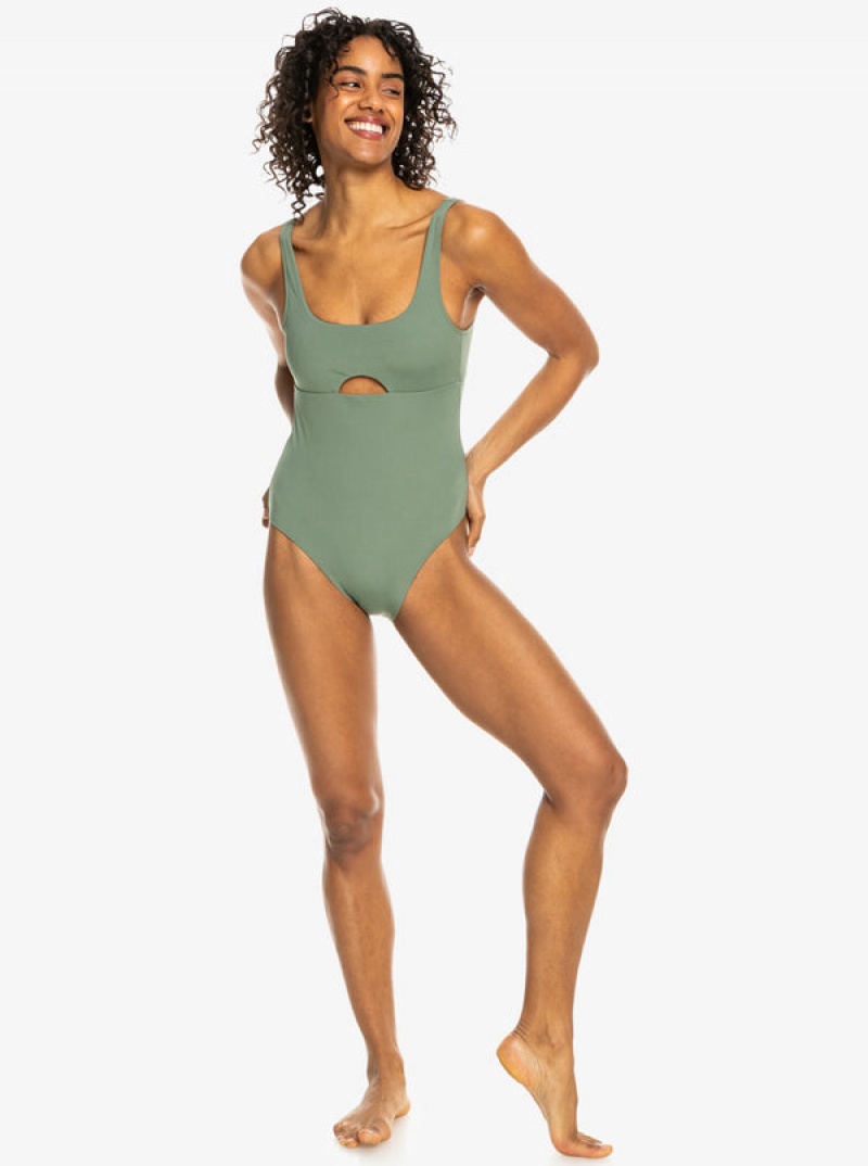 Roxy Pro The Double Line One-Piece Badeanzüge | 02817-ZWLS