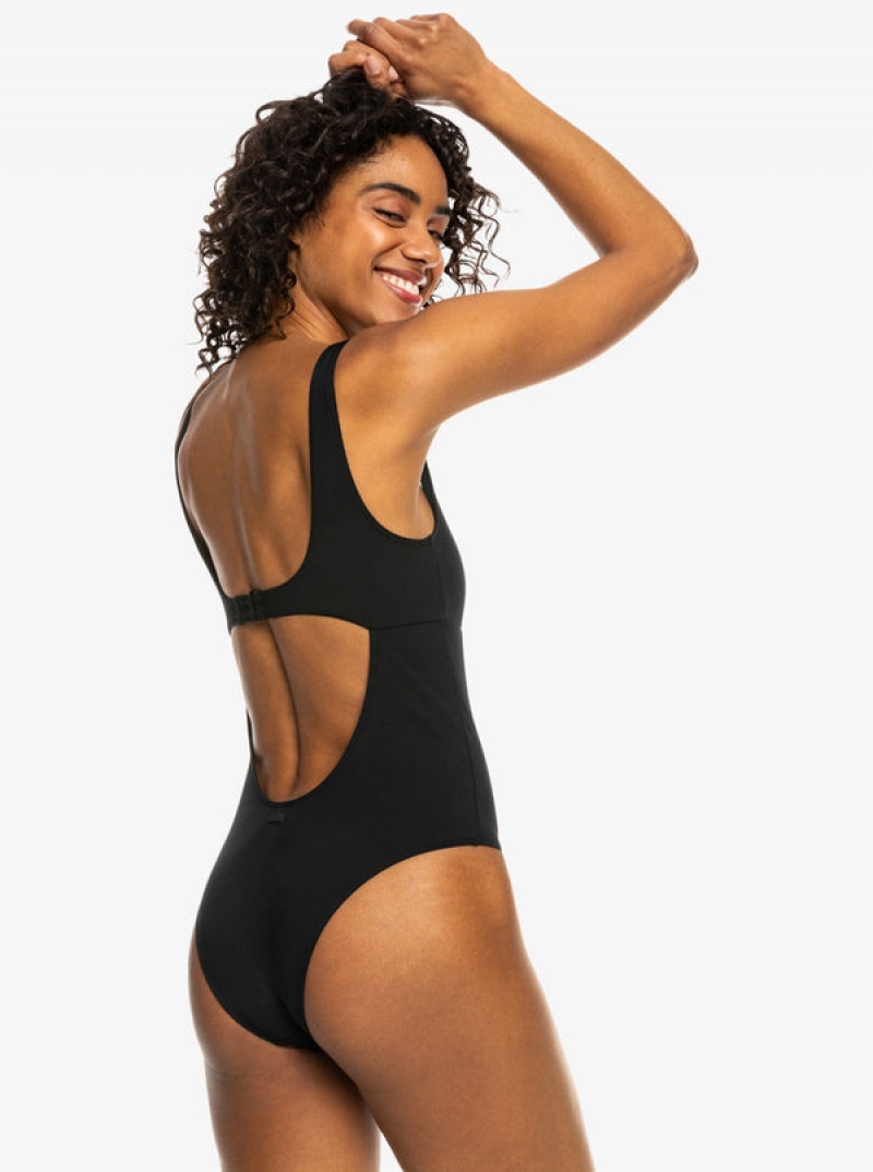 Roxy Pro The Double Line One-Piece Badeanzüge | 57190-IKBD