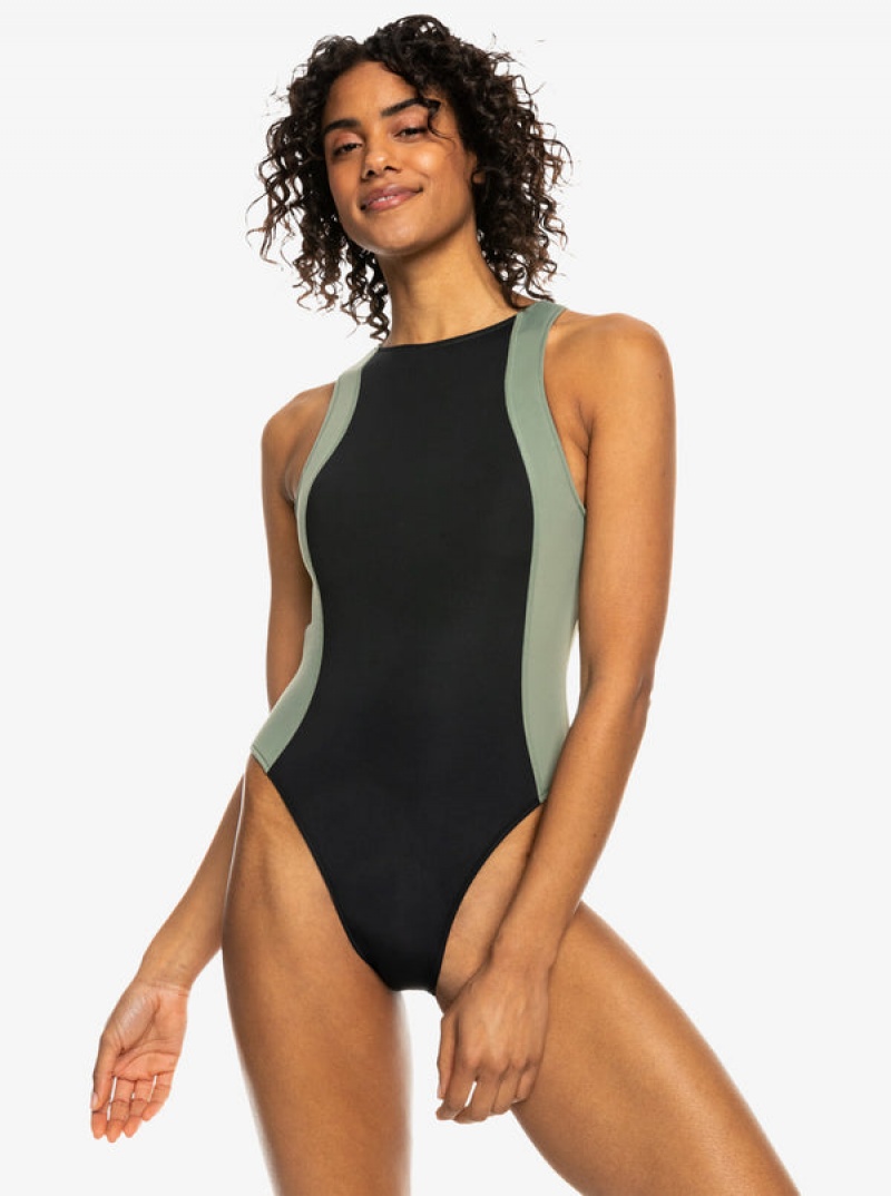 Roxy Pro Wave One-Piece Badeanzüge | 59206-UTZF