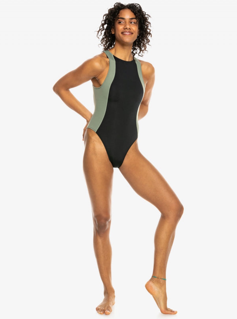 Roxy Pro Wave One-Piece Badeanzüge | 59206-UTZF