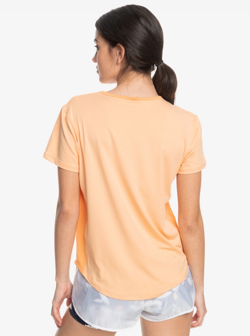 Roxy Pure Pursuit Mesh Tee Knit T-shirts | 10768-RCVL