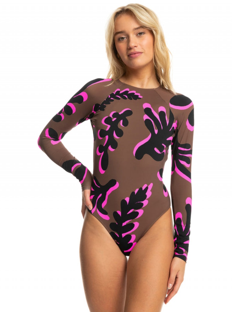 Roxy ROWLEY Long Sleeve One-Piece Badeanzüge | 45627-QLAH