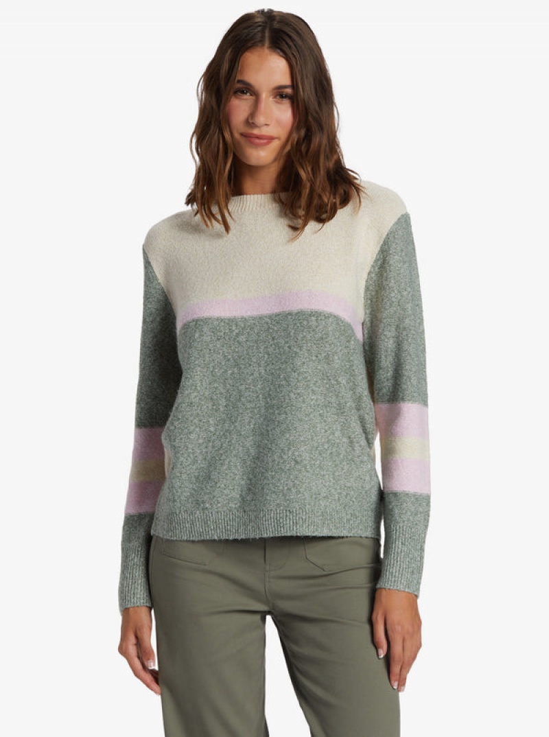 Roxy Real Groove Crew Neck Pullover | 71698-LGMW