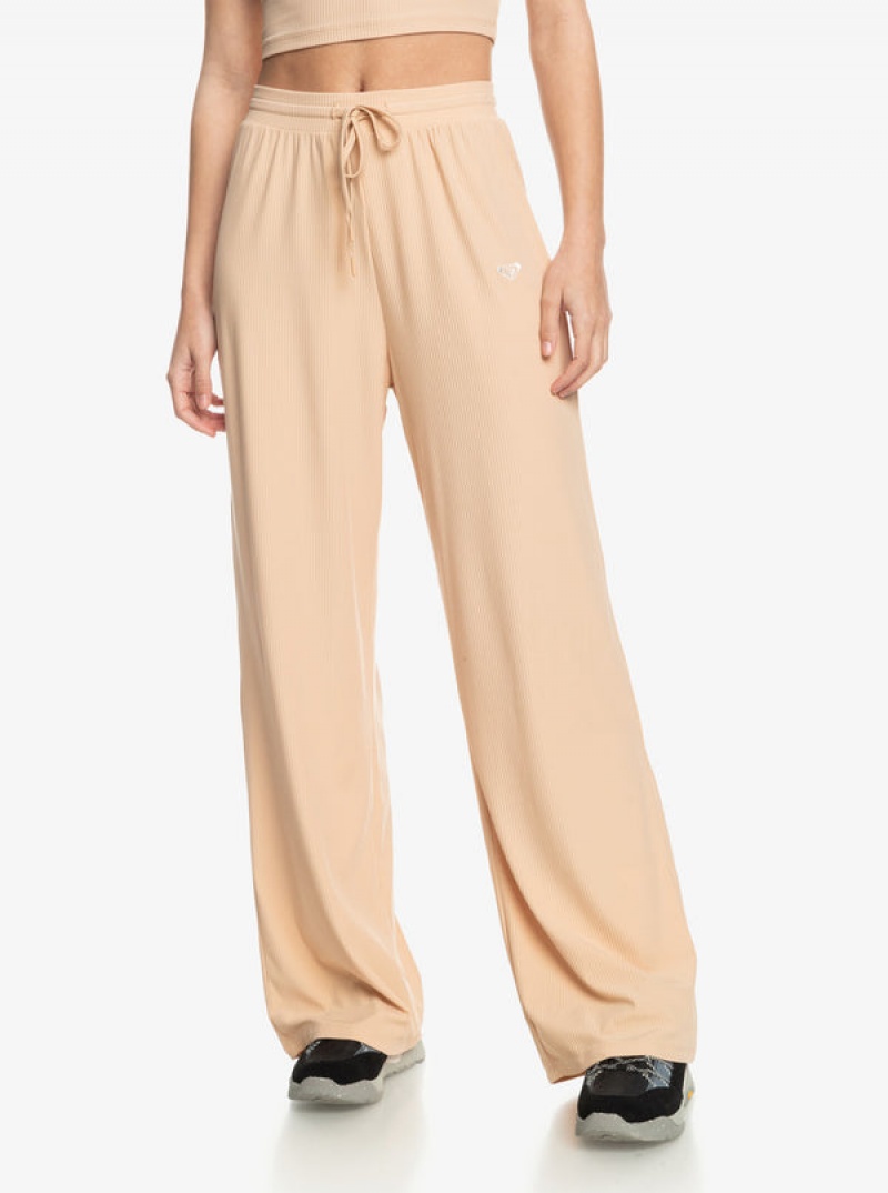 Roxy Rise & Vibe Rib Weite Leg Loungewear | 70346-JWYL