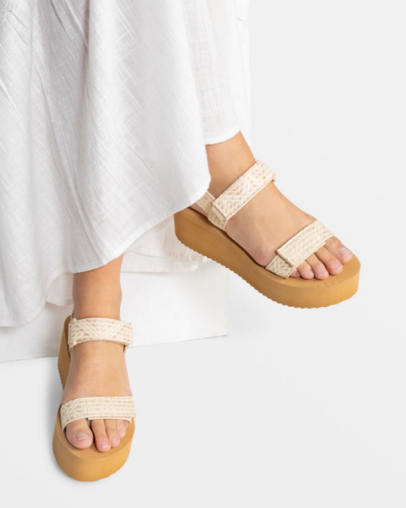 Roxy Salty Sun Plattform Sandalen | 41385-YHVU