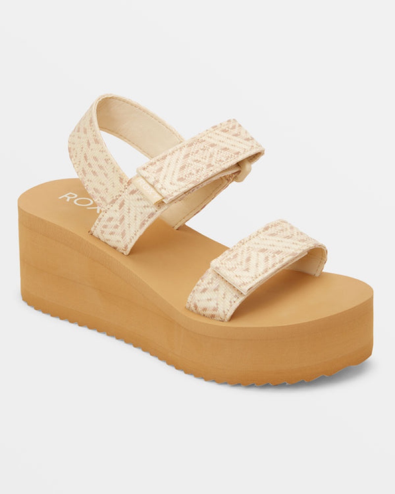 Roxy Salty Sun Plattform Sandalen | 41385-YHVU