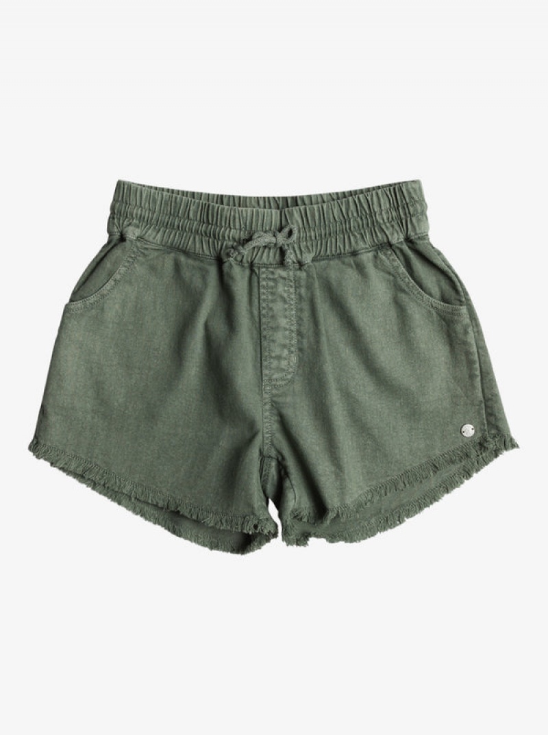 Roxy Scenic Route Twill Kurze Hose Mädchen | 53789-USRI