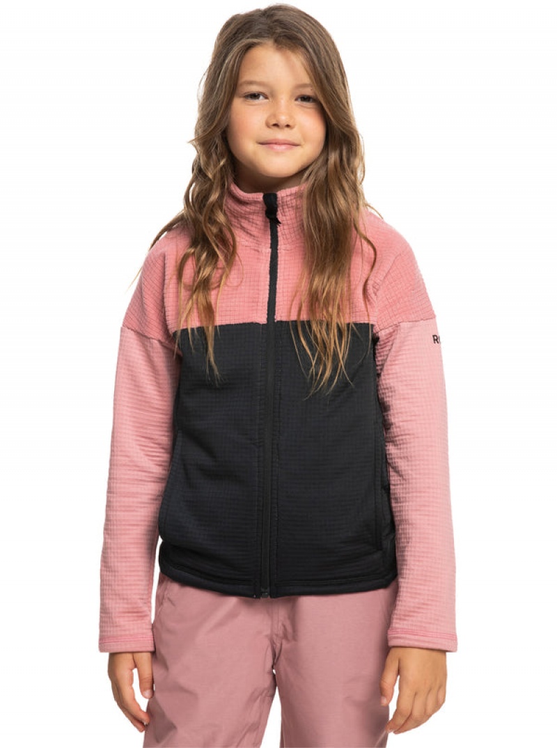 Roxy Sidley Technical Zip-Up Fleece Snowboardjacken Mädchen | 26490-FBTO