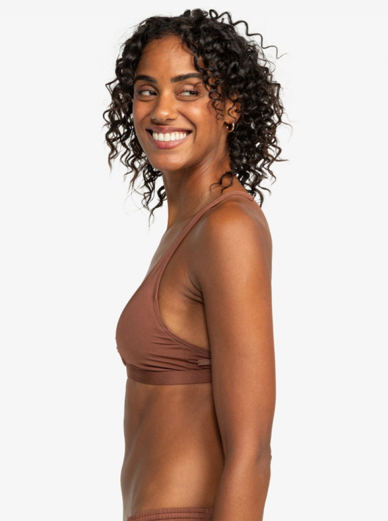 Roxy Silky Island Elongated Bra Bikinioberteile | 91052-VPDH