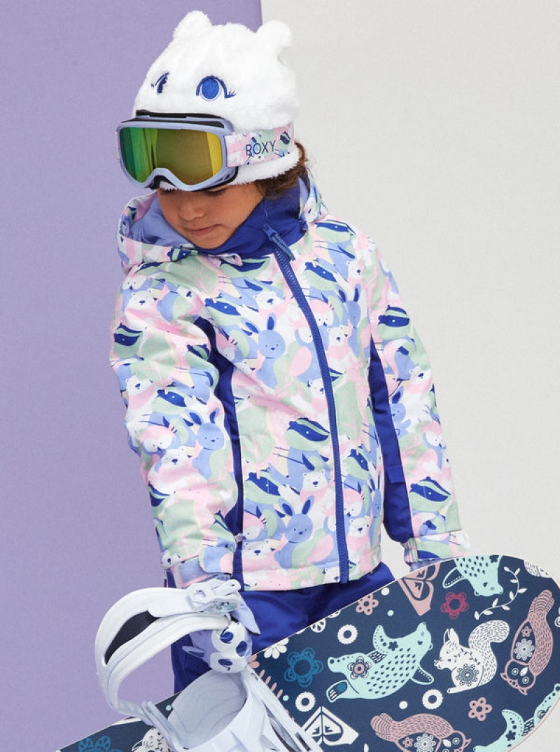 Roxy Snowy Tale Technical Snowboardjacken Mädchen | 68034-WYOH