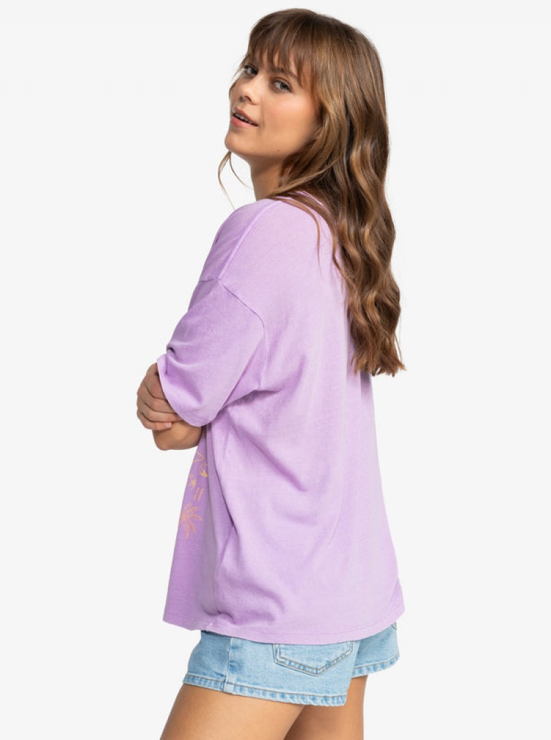 Roxy Sunny Days Oversized T-shirts | 32869-IFTH