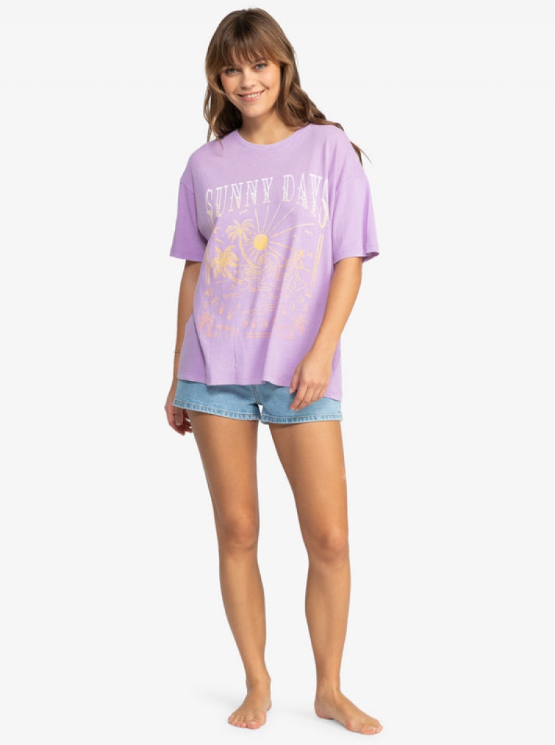 Roxy Sunny Days Oversized T-shirts | 32869-IFTH