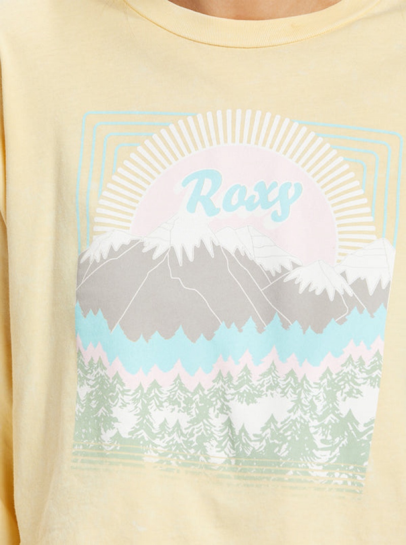 Roxy Sunny Side Up Olsc T-shirts | 17549-YWBV