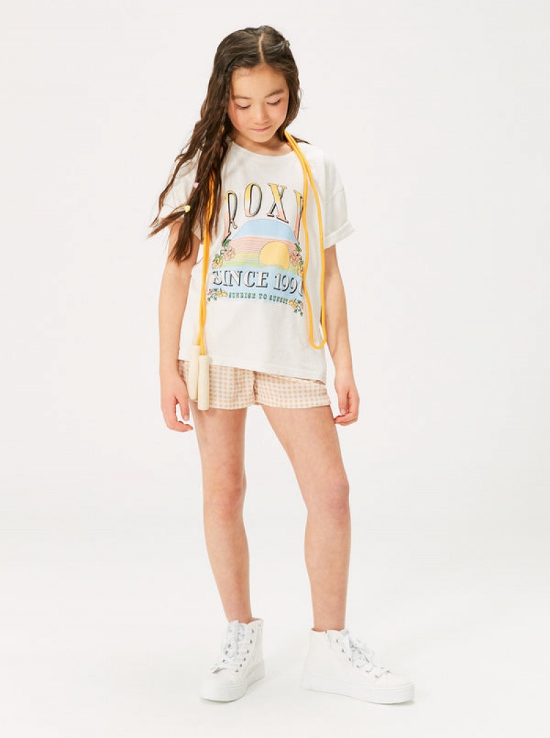 Roxy Sunrise To Sunset Oversized Boyfriend T-shirts Mädchen | 93572-PCSH