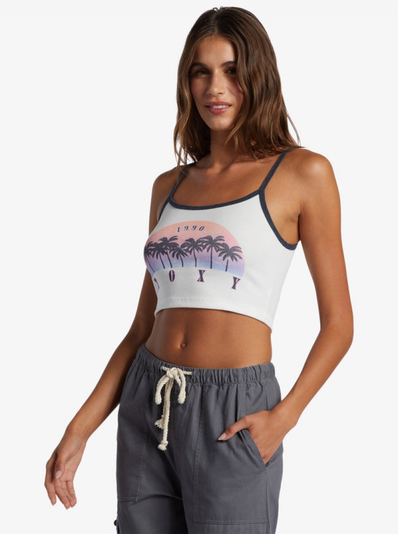 Roxy Sunset Palms Crop Oberteile | 48650-GMSI