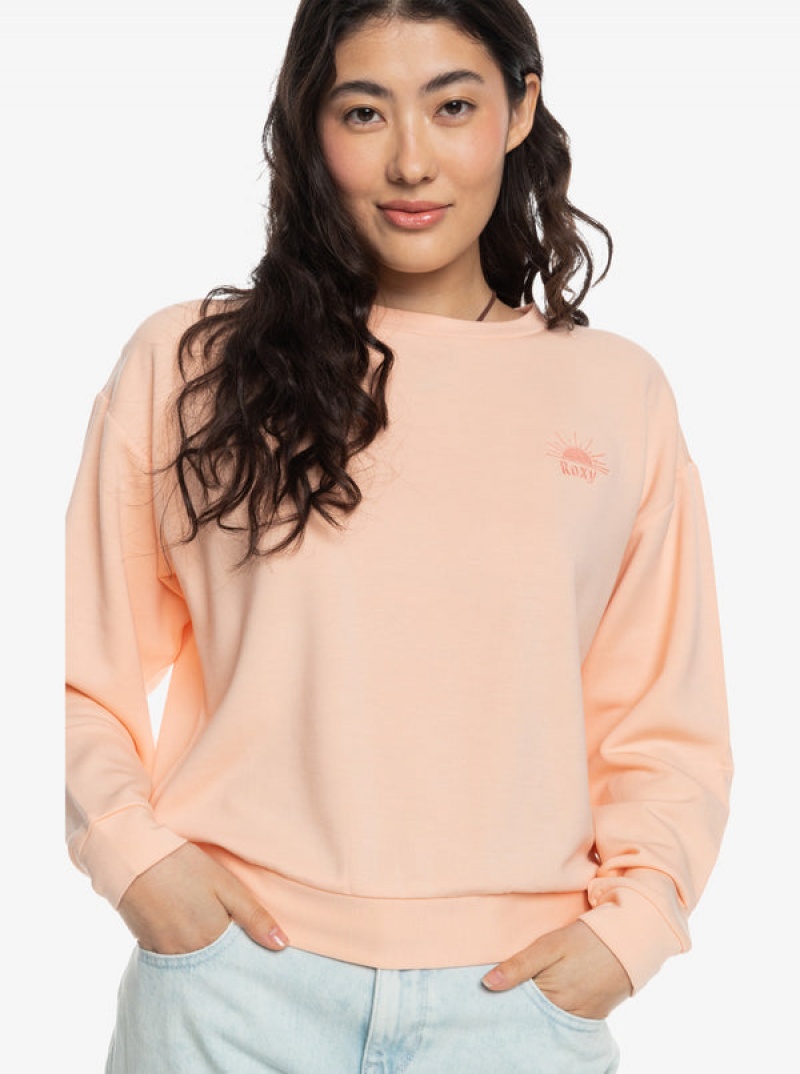 Roxy Surfing By Moonlight B Crew Neck Hoodie | 80496-ULPF