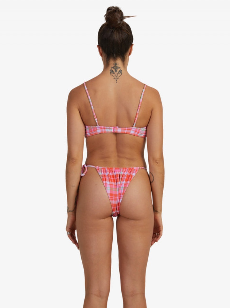 Roxy Tartan Times Tie-Side Bikinihosen | 76108-PNXS