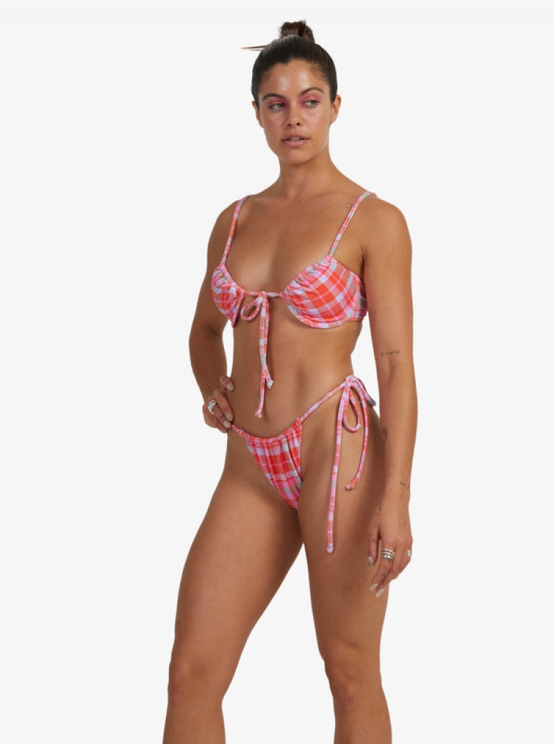 Roxy Tartan Times Tie-Side Bikinihosen | 76108-PNXS