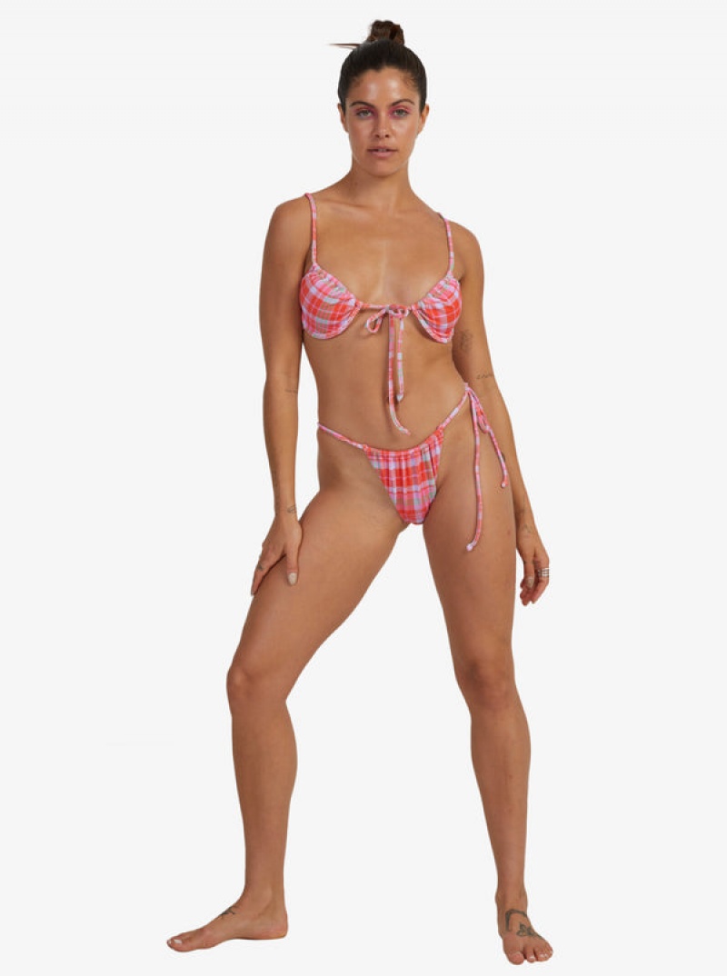 Roxy Tartan Times Tie-Side Bikinihosen | 76108-PNXS