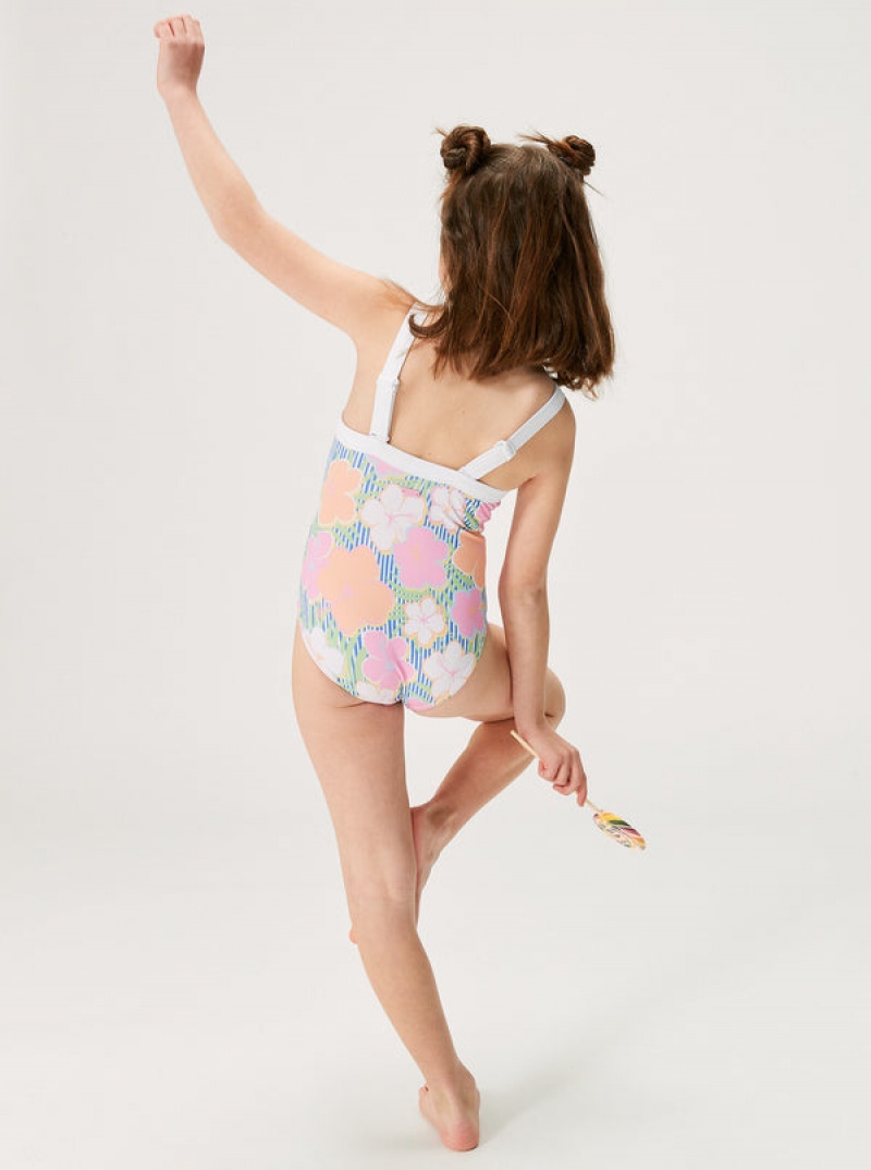 Roxy Tiny Flower One-Piece Bademode Mädchen | 50172-IJFR