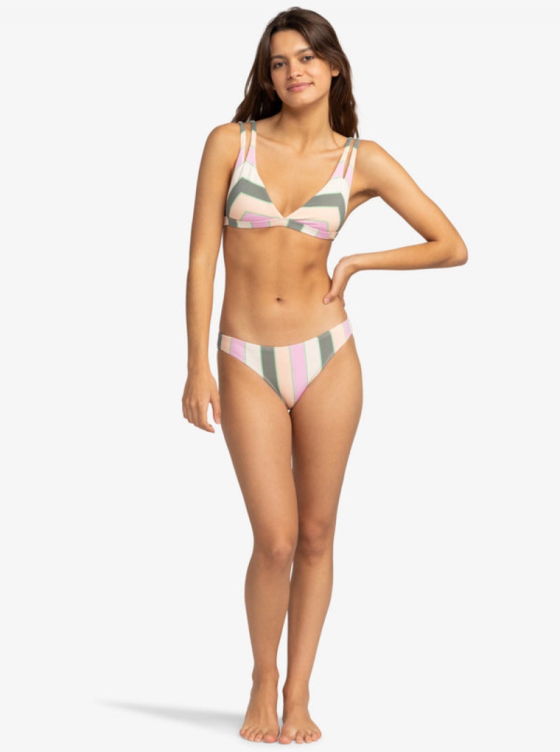 Roxy Vista Stripe Fixed Triangle Bikinioberteile | 01952-HEDC