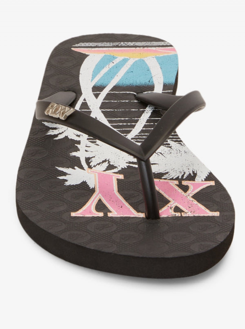 Roxy Viva Stamp Flip Flops | 47196-DRIZ