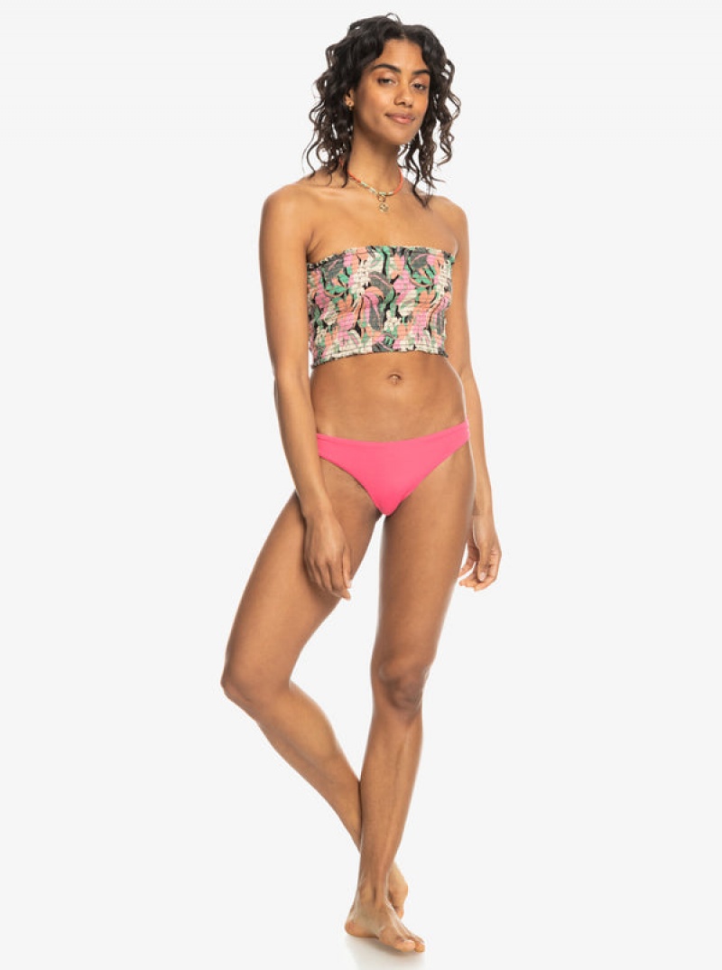 Roxy Warm Waters Ruched Bandeau Oberteile | 41035-VTQM