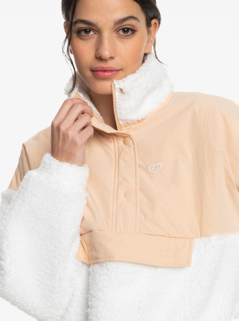 Roxy Waves Of Warmth Half-Zip Mock Neck Fleece Hoodie | 39852-JDEC