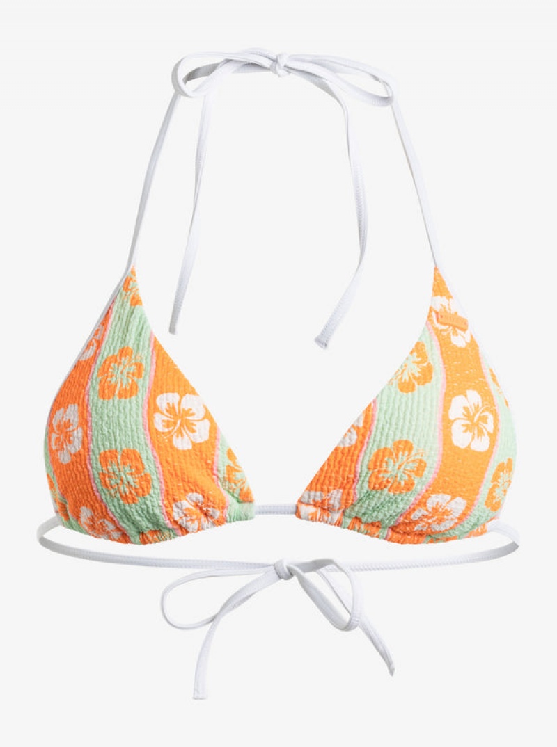 Roxy Wavy Babe Tiki Tri Bikinioberteile | 10394-WVTA