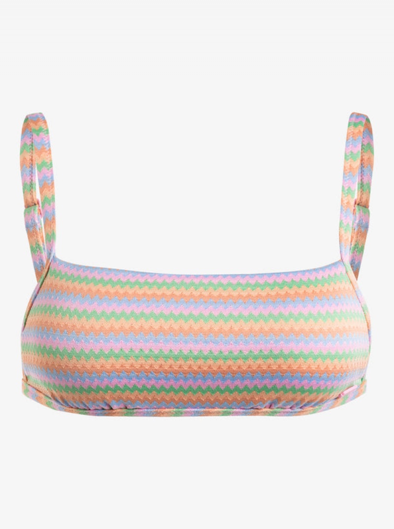 Roxy Wavy Stripe Bralette Bikinioberteile | 16520-DEYV