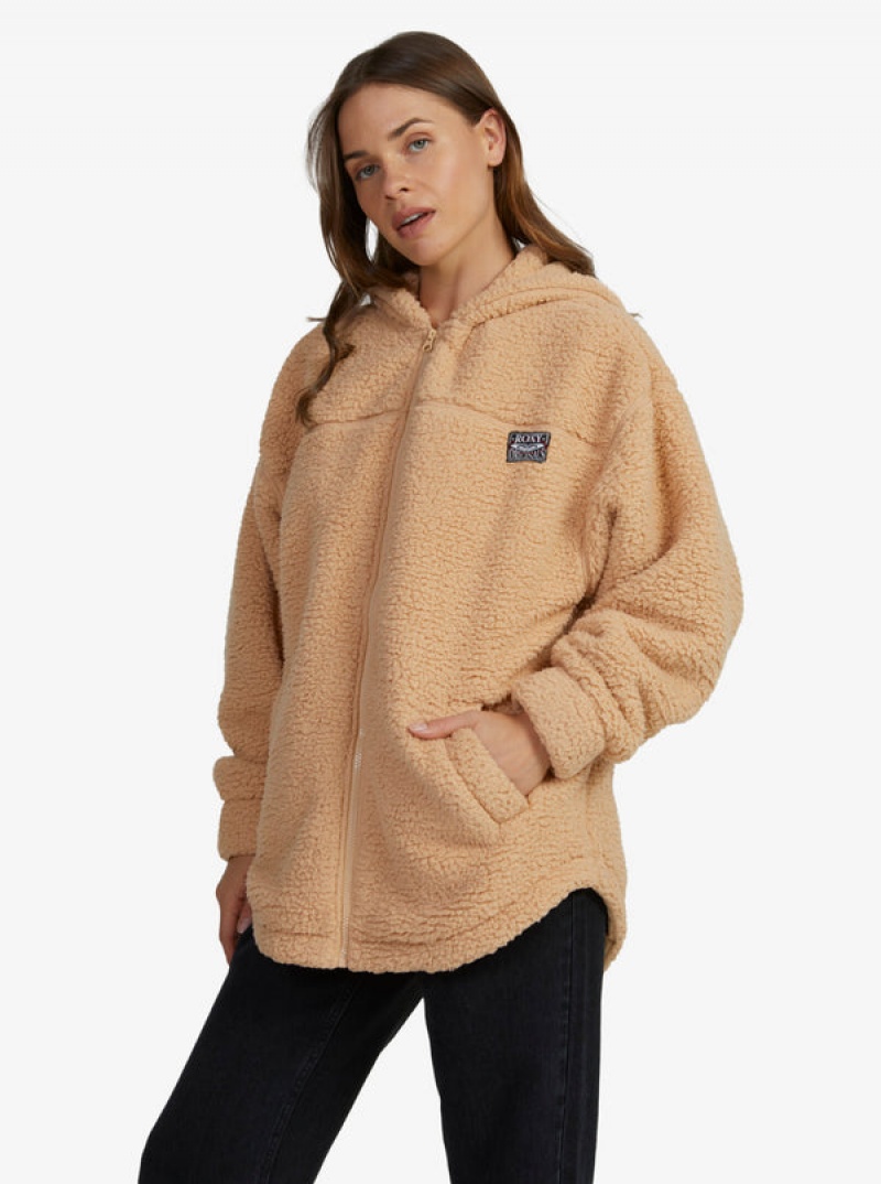 Roxy Weekend Plans Polar Zip-Up Fleece Oberteile | 78031-VTYR