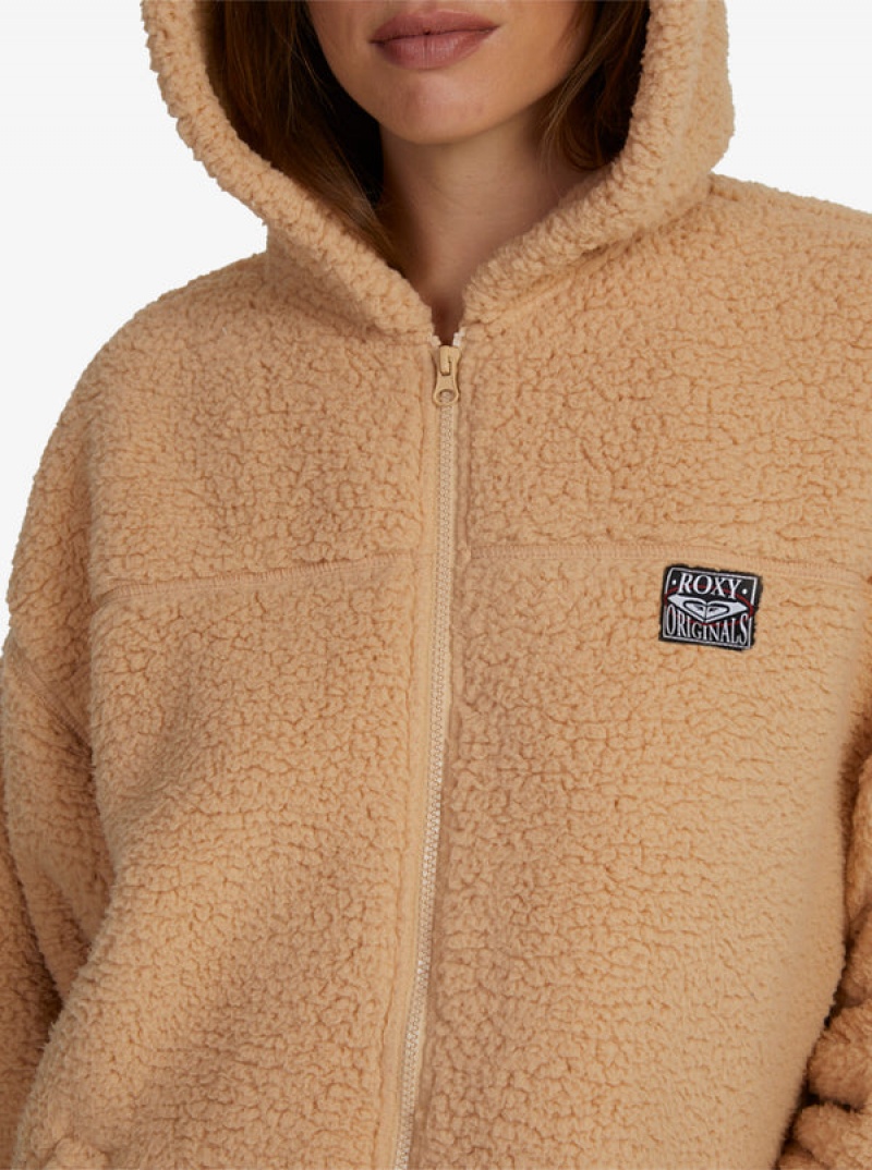 Roxy Weekend Plans Polar Zip-Up Fleece Oberteile | 78031-VTYR